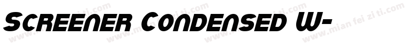 Screener Condensed W字体转换